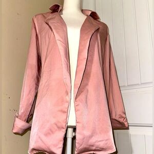 SHEIN blush pink shirt jacket (shacket)